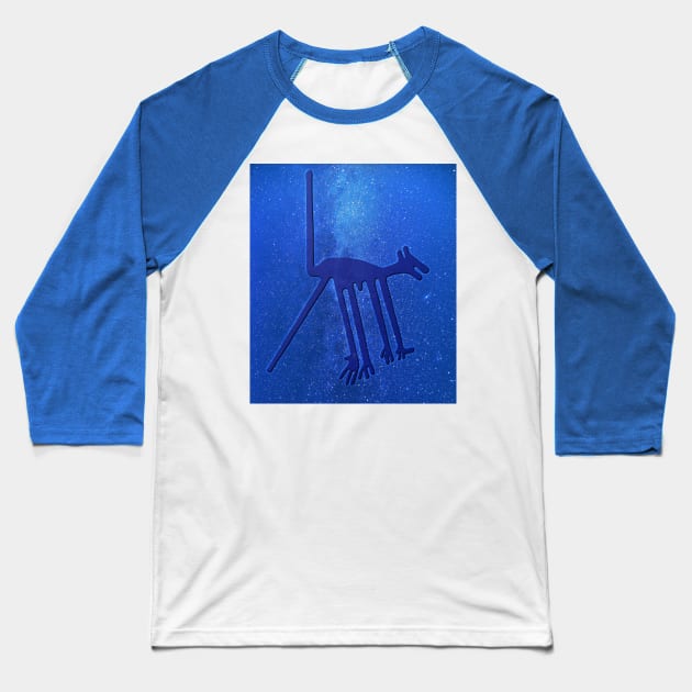 Nazca Dog Baseball T-Shirt by AlexMir